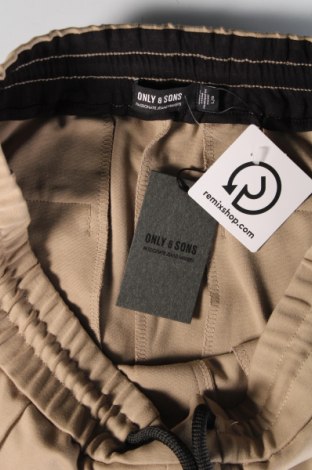 Ανδρικό παντελόνι Only & Sons, Μέγεθος L, Χρώμα  Μπέζ, Τιμή 7,82 €