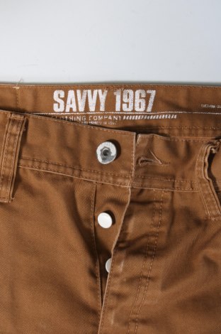 Ανδρικό παντελόνι Savvy, Μέγεθος M, Χρώμα Καφέ, Τιμή 14,28 €