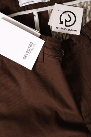 Ανδρικό παντελόνι Selected Homme, Μέγεθος XL, Χρώμα Καφέ, Τιμή 11,13 €
