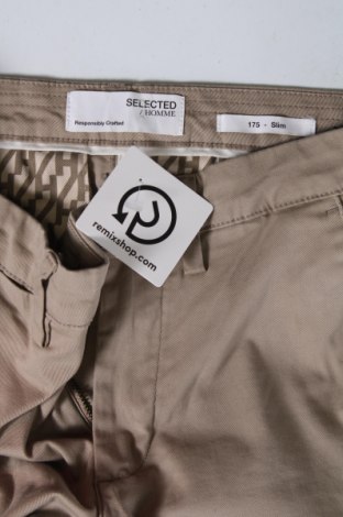 Мъжки панталон Selected Homme, Размер S, Цвят Бежов, Цена 108,00 лв.