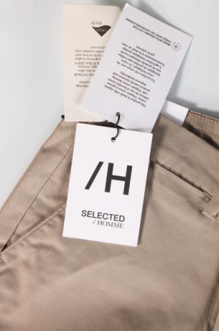 Ανδρικό παντελόνι Selected Homme, Μέγεθος S, Χρώμα  Μπέζ, Τιμή 11,13 €