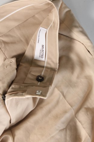 Ανδρικό παντελόνι Selected Homme, Μέγεθος L, Χρώμα  Μπέζ, Τιμή 55,67 €