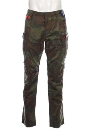 Мъжки панталон Superdry, Размер L, Цвят Зелен, Цена 63,60 лв.