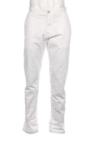 Мъжки панталон Superdry, Размер L, Цвят Бял, Цена 63,60 лв.