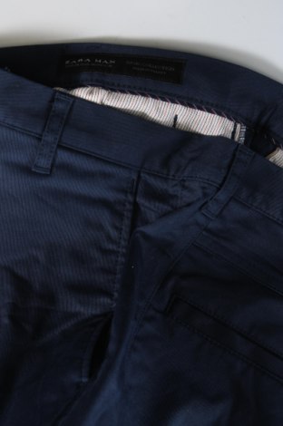 Pantaloni de bărbați Zara Man, Mărime S, Culoare Albastru, Preț 68,88 Lei