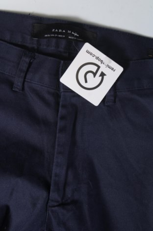 Мъжки панталон Zara Man, Размер S, Цвят Син, Цена 27,00 лв.