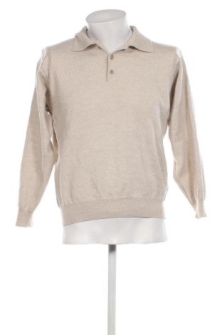 Мъжки пуловер, Размер L, Цвят Бежов, Цена 13,05 лв.