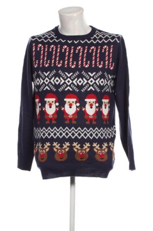 Ανδρικό πουλόβερ, Μέγεθος L, Χρώμα Μπλέ, Τιμή 6,64 €