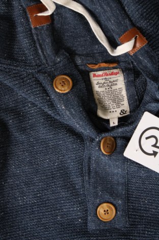 Ανδρικό πουλόβερ 17 & Co., Μέγεθος L, Χρώμα Μπλέ, Τιμή 7,53 €