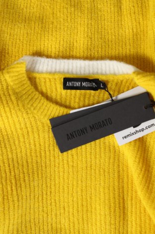 Мъжки пуловер Antony Morato, Размер L, Цвят Жълт, Цена 46,20 лв.