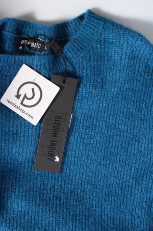 Мъжки пуловер Antony Morato, Размер L, Цвят Син, Цена 56,00 лв.