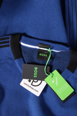 Мъжки пуловер BOSS, Размер XL, Цвят Син, Цена 254,00 лв.
