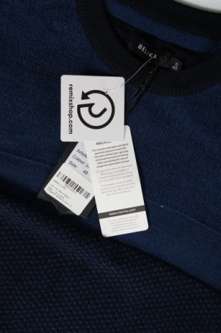 Ανδρικό πουλόβερ Belika, Μέγεθος S, Χρώμα Μπλέ, Τιμή 30,31 €