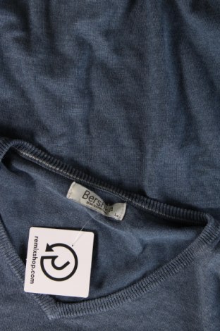 Ανδρικό πουλόβερ Bershka, Μέγεθος L, Χρώμα Μπλέ, Τιμή 3,11 €