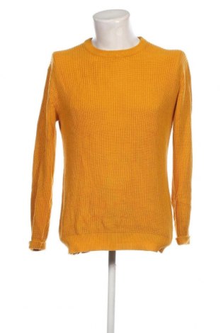 Мъжки пуловер Bershka, Размер M, Цвят Жълт, Цена 6,38 лв.