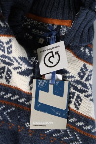 Ανδρικό πουλόβερ Blend, Μέγεθος S, Χρώμα Μπλέ, Τιμή 13,10 €