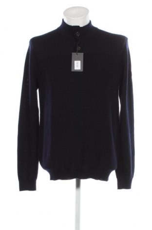 Мъжки пуловер Bruun & Stengade, Размер L, Цвят Син, Цена 46,20 лв.
