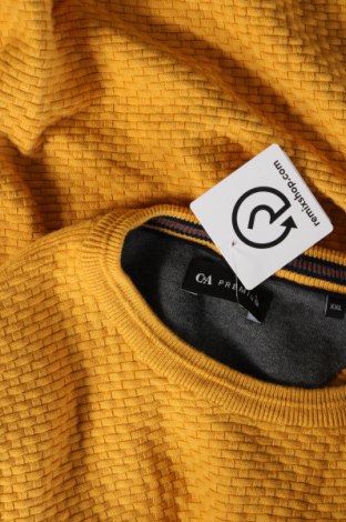 Мъжки пуловер C&A, Размер XXL, Цвят Жълт, Цена 12,18 лв.