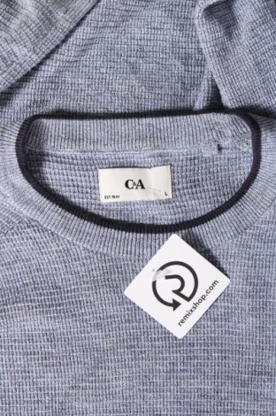 Ανδρικό πουλόβερ C&A, Μέγεθος L, Χρώμα Μπλέ, Τιμή 7,53 €