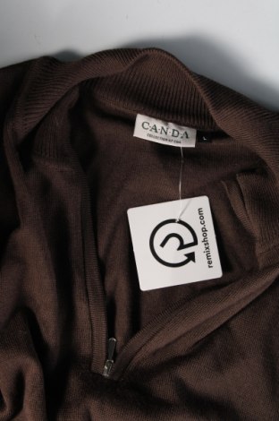 Ανδρικό πουλόβερ Canda, Μέγεθος L, Χρώμα Καφέ, Τιμή 7,18 €