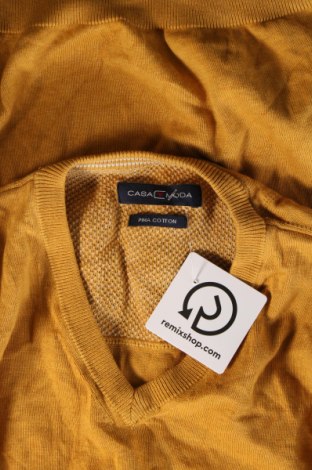 Ανδρικό πουλόβερ Casa Moda, Μέγεθος L, Χρώμα Κίτρινο, Τιμή 15,34 €