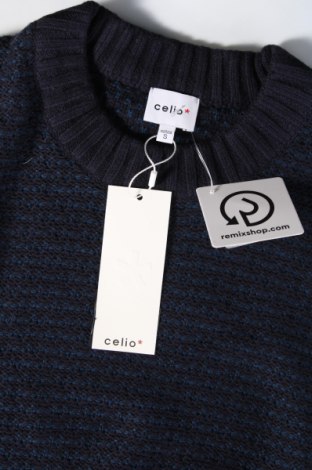 Мъжки пуловер Celio, Размер S, Цвят Син, Цена 20,24 лв.