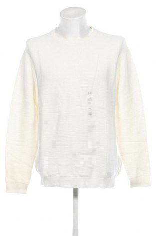 Мъжки пуловер Celio, Размер XXL, Цвят Бял, Цена 23,00 лв.