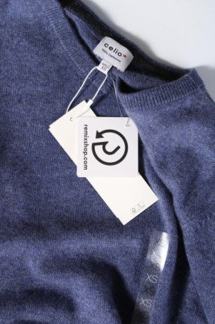 Мъжки пуловер Celio, Размер XS, Цвят Син, Цена 46,00 лв.