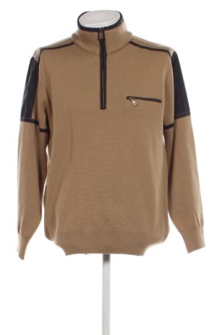Мъжки пуловер Claudio Campione, Размер L, Цвят Бежов, Цена 15,30 лв.