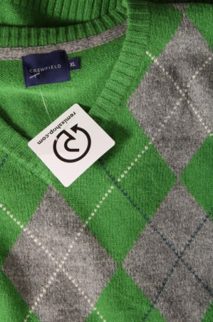 Мъжки пуловер Crewfield, Размер XL, Цвят Зелен, Цена 15,66 лв.