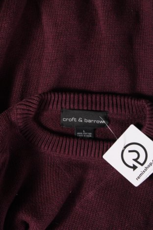 Мъжки пуловер Croft & Barrow, Размер L, Цвят Червен, Цена 12,18 лв.