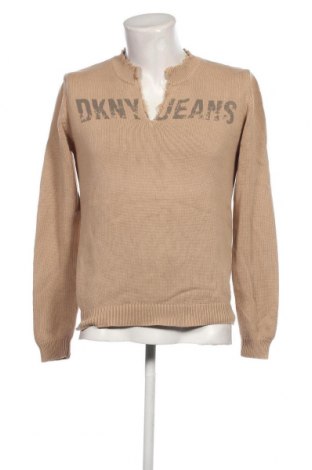 Herrenpullover DKNY Jeans, Größe M, Farbe Beige, Preis 26,72 €