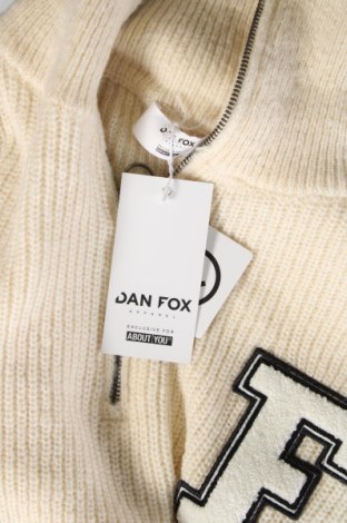 Pulover de bărbați Dan Fox X About You, Mărime M, Culoare Ecru, Preț 83,59 Lei