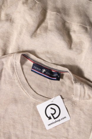 Мъжки пуловер Denim Culture, Размер S, Цвят Бежов, Цена 13,60 лв.