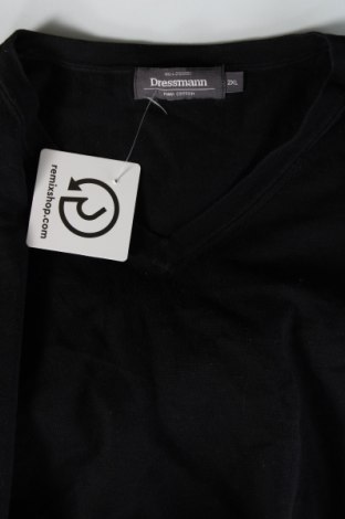 Мъжки пуловер Dressmann, Размер XXL, Цвят Черен, Цена 14,28 лв.