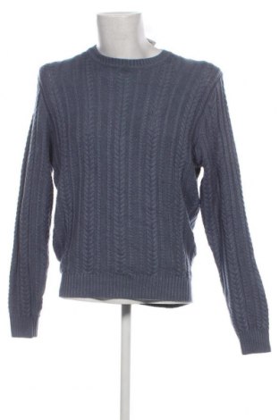 Ανδρικό πουλόβερ Dressmann, Μέγεθος L, Χρώμα Μπλέ, Τιμή 6,94 €