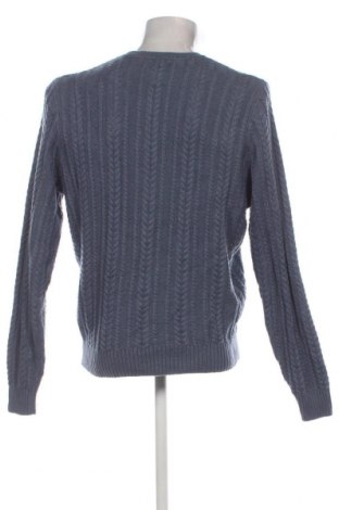 Ανδρικό πουλόβερ Dressmann, Μέγεθος L, Χρώμα Μπλέ, Τιμή 10,09 €