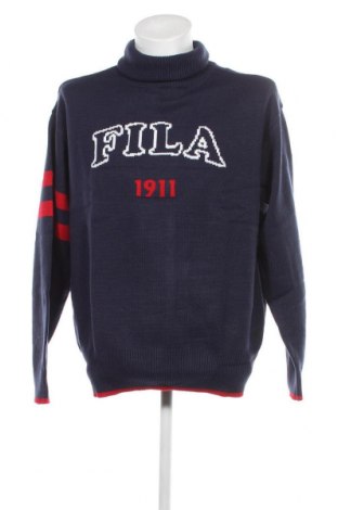 Мъжки пуловер FILA, Размер L, Цвят Син, Цена 84,00 лв.