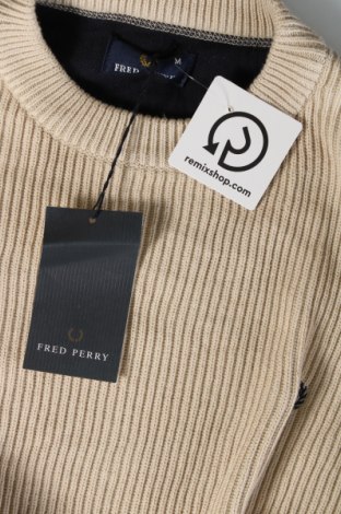 Мъжки пуловер Fred Perry, Размер M, Цвят Екрю, Цена 140,00 лв.