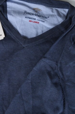 Ανδρικό πουλόβερ Fynch-Hatton, Μέγεθος XXL, Χρώμα Μπλέ, Τιμή 22,24 €