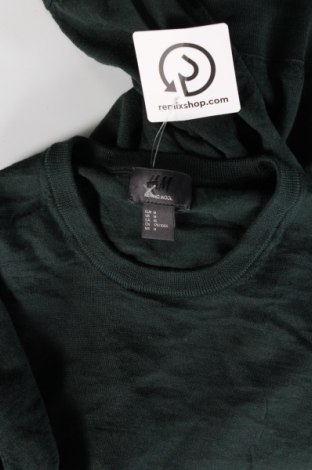 Мъжки пуловер H&M, Размер M, Цвят Зелен, Цена 14,79 лв.
