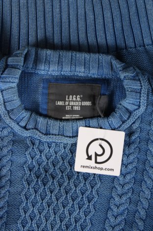 Ανδρικό πουλόβερ H&M L.O.G.G., Μέγεθος M, Χρώμα Μπλέ, Τιμή 3,23 €