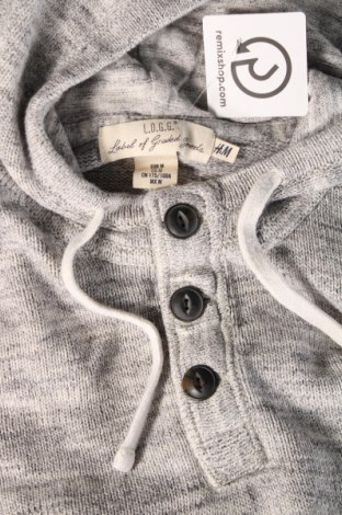 Мъжки пуловер H&M L.O.G.G., Размер M, Цвят Сив, Цена 14,79 лв.