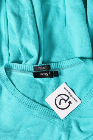Ανδρικό πουλόβερ Hugo Boss, Μέγεθος L, Χρώμα Μπλέ, Τιμή 71,18 €