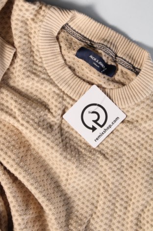 Ανδρικό πουλόβερ Jack & Jones, Μέγεθος L, Χρώμα  Μπέζ, Τιμή 8,41 €