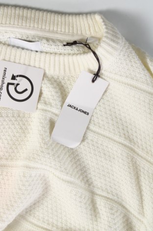 Ανδρικό πουλόβερ Jack & Jones, Μέγεθος XL, Χρώμα Λευκό, Τιμή 15,88 €