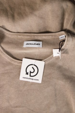 Herrenpullover Jack & Jones, Größe L, Farbe Beige, Preis 15,88 €