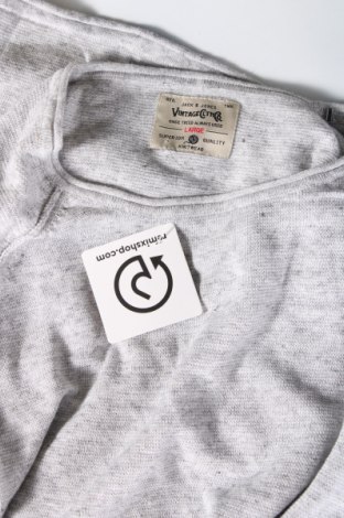 Ανδρικό πουλόβερ Jack & Jones, Μέγεθος L, Χρώμα Γκρί, Τιμή 11,36 €