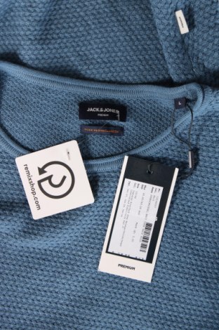 Herrenpullover Jack & Jones PREMIUM, Größe L, Farbe Blau, Preis 13,10 €