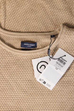 Herrenpullover Jack & Jones PREMIUM, Größe M, Farbe Beige, Preis 11,99 €